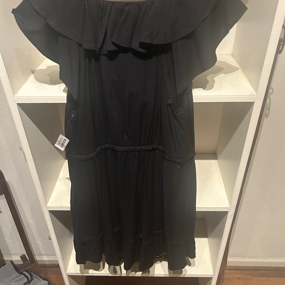 Old Navy black ruffle dress size large new with tags - Picture 7 of 16